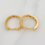 Hoop Earrings Carril 2.2g / 1/2 in Yellow Gold 18K
