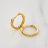 Candongas Carril 2.15g / 1/2 in Oro Amarillo 18K