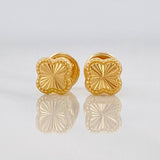 Topos Trebol Diamantado 0.55g / in / 5.21mm Oro Amarillo 18K