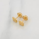 Topos Trebol Diamantado 0.55g / in / 5.21mm Oro Amarillo 18K