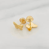 Topos Mariposa 0.65g / in / 8mm Oro Amarillo 18K