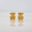 Bear Ts Stud Earrings 0.75g / in / 6.7mm Yellow Gold 18K