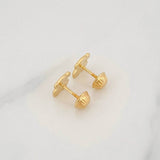 Bear Ts Stud Earrings 0.75g / in / 6.7mm Yellow Gold 18K