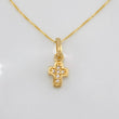 Set Cadena Veneciana + Dije Cruz / 1.45g / 15 3/4 in Oro Amarillo 18K