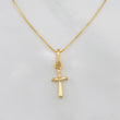 Venetian Chain + Cross Pendant / 1.45g / 15 3/4 in 18K Yellow Gold