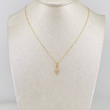 Set Cadena Veneciana + Dije Cruz / 1.35g / 15 3/4 in Oro Amarillo 18K