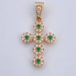 Pendant Dense Cross 1.8gr / 2.7cm / 18K Gold &