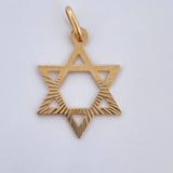 Pendant Star of David 1.15gr / 2.5cm / 18K Gold &