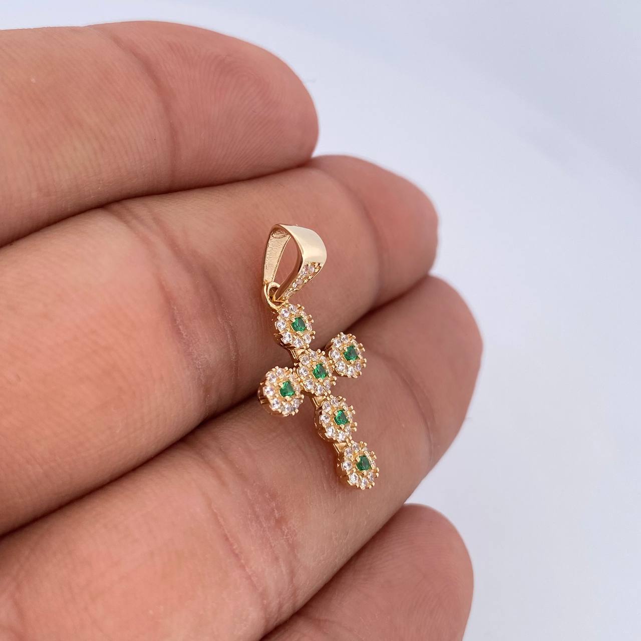 Pendant Dense Cross 1.8gr / 2.7cm / 18K Gold &