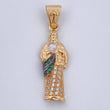 Pendant Saint Jude Thaddeus 2.05gr / 3cm / 18K Gold &