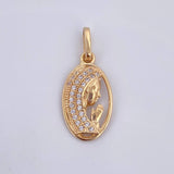 Dije Virgen Maria 1.25gr / 2cm / Oro 18K &