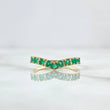 Tiara V Ring 2.05gr / Size 8 / Emeralds 36pts 18K Yellow Gold (Jewel) *
