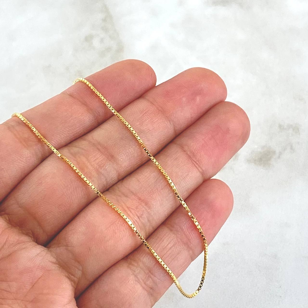 Cadena Veneciana 0.85 g / 17 3/4 in / 0.8 mm Oro Amarillo 18K