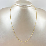 Cadena Veneciana 0.85 g / 17 3/4 in / 0.8 mm Oro Amarillo 18K