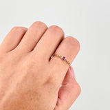 Solitaire Ring Churumbela Ruby 18pts 0.9g / T6 3/4 Yellow Gold 18K