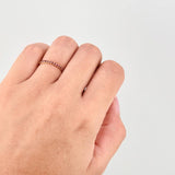 Linear Channel Ring Rubies 24pts 0.95g / T6 Yellow Gold 18K