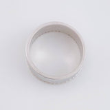 Anillo Argolla Carril Tupido 5.7g / T7 Oro Blanco 18K