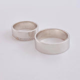Smooth Band Ring 14.65 g / 18K White Gold (A.C)