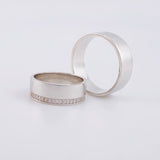 Smooth Band Ring 14.65 g / 18K White Gold (A.C)