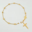 Denario Bracelet Miraculous Virgin 2.7gr / 7 1/4 in / 4mm Yellow Gold 18K *