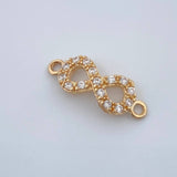 Herraje Infinito 0.9gr / 3/4 in / Oro Amarillo 18K &