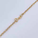 Rolo Chain 2.25gr / 19.7in / +3 18K Gold &