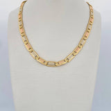 Cadena Escalera Plana 39gr / 60cm / +3 Oro 18K $