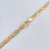 Cadena Escalera Plana 39gr / 60cm / +3 Oro 18K $