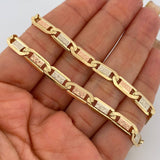 Cadena Escalera Plana 39gr / 60cm / +3 Oro 18K $