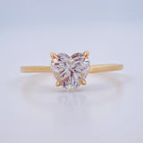 Anillo Corazon 1.4gr / T5 1/2 / Oro Amarillo 18K &
