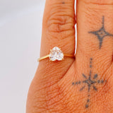 Anillo Corazon 1.4gr / T5 1/2 / Oro Amarillo 18K &