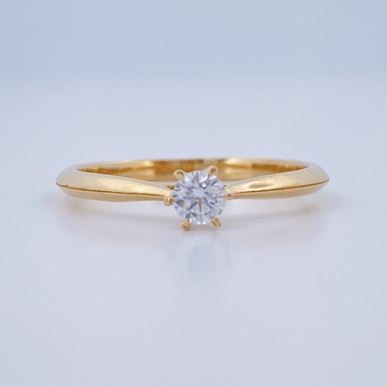 Anillo Solitario 1.65gr / T5 1/4 / Oro Amarillo 18K &