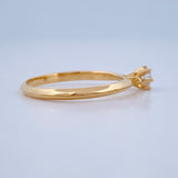 Anillo Solitario 1.65gr / T5 1/4 / Oro Amarillo 18K &