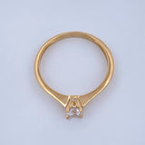 Anillo Solitario 1.55gr / T5 3/4 / Oro Amarillo 18K &
