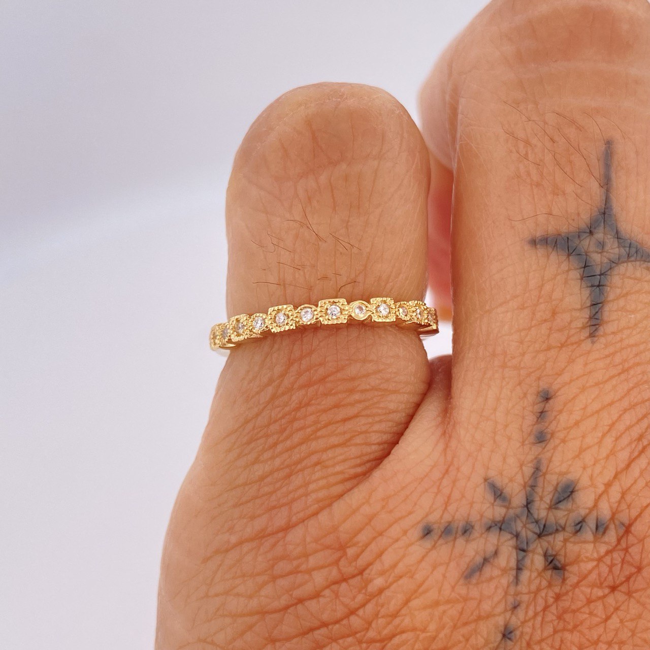 Anillo Churumbela 1.4gr / T4 3/4 / Oro Amarillo 18K &