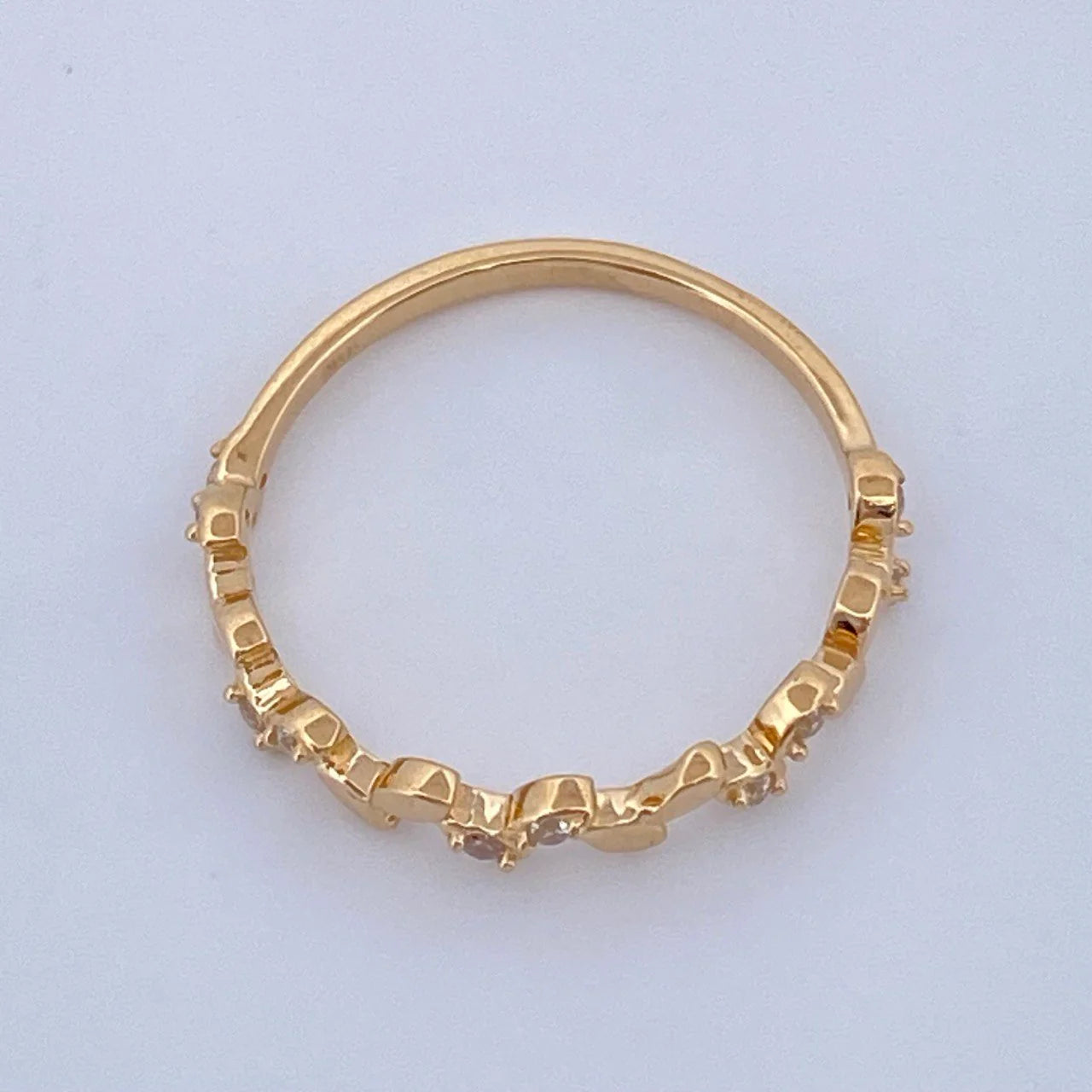 Anillo Hojas Intercaladas 1.45gr / T6 3/4 / Oro Amarillo 18K %