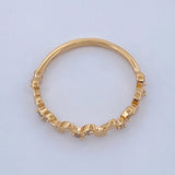 Anillo Hojas Intercaladas 1.45gr / T6 3/4 / Oro Amarillo 18K %
