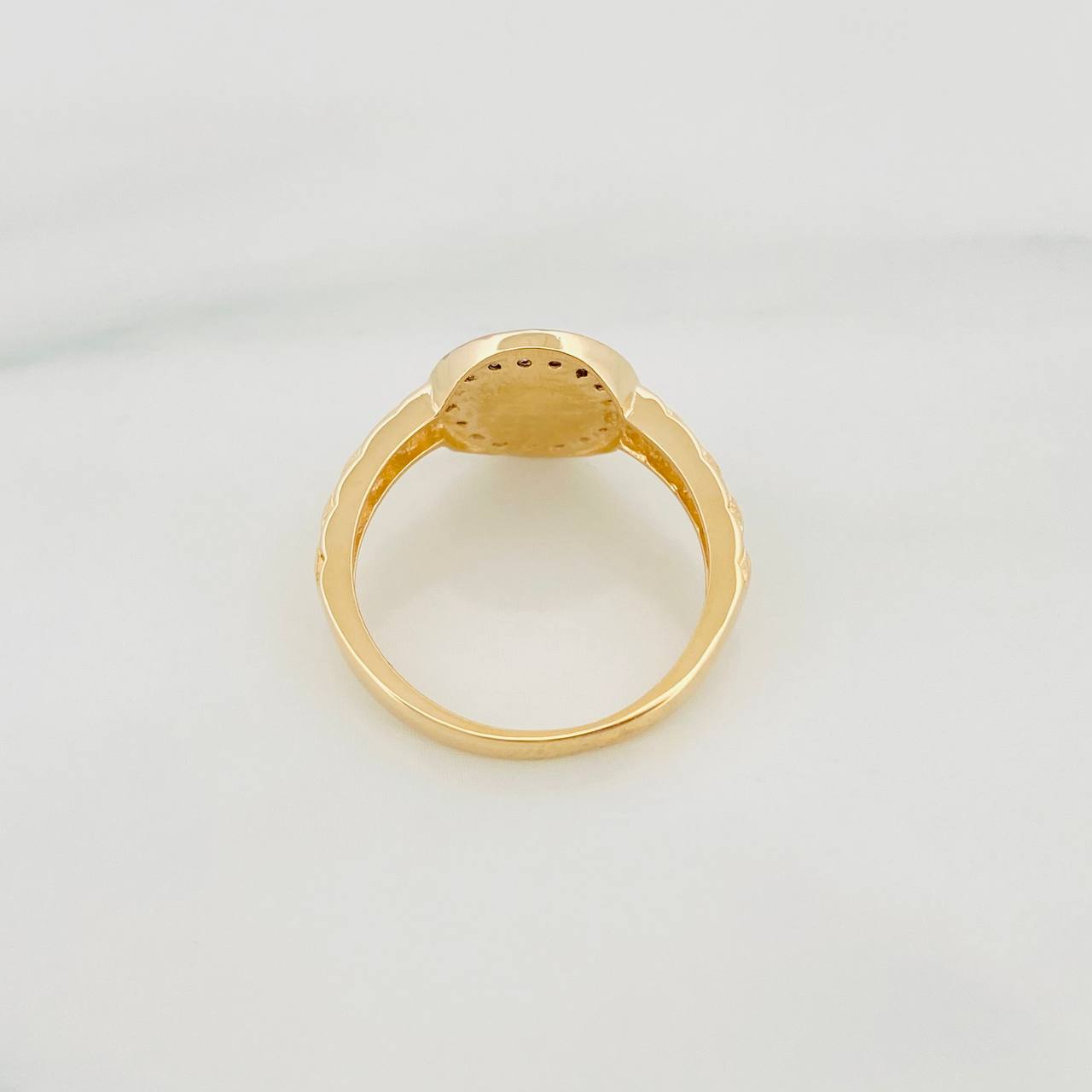 Crown Strap Ring 3.25g / T5 3/4 Two-Tone Yellow White Gold 18K