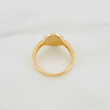Crown Strap Ring 3.25g / T5 3/4 Two-Tone Yellow White Gold 18K