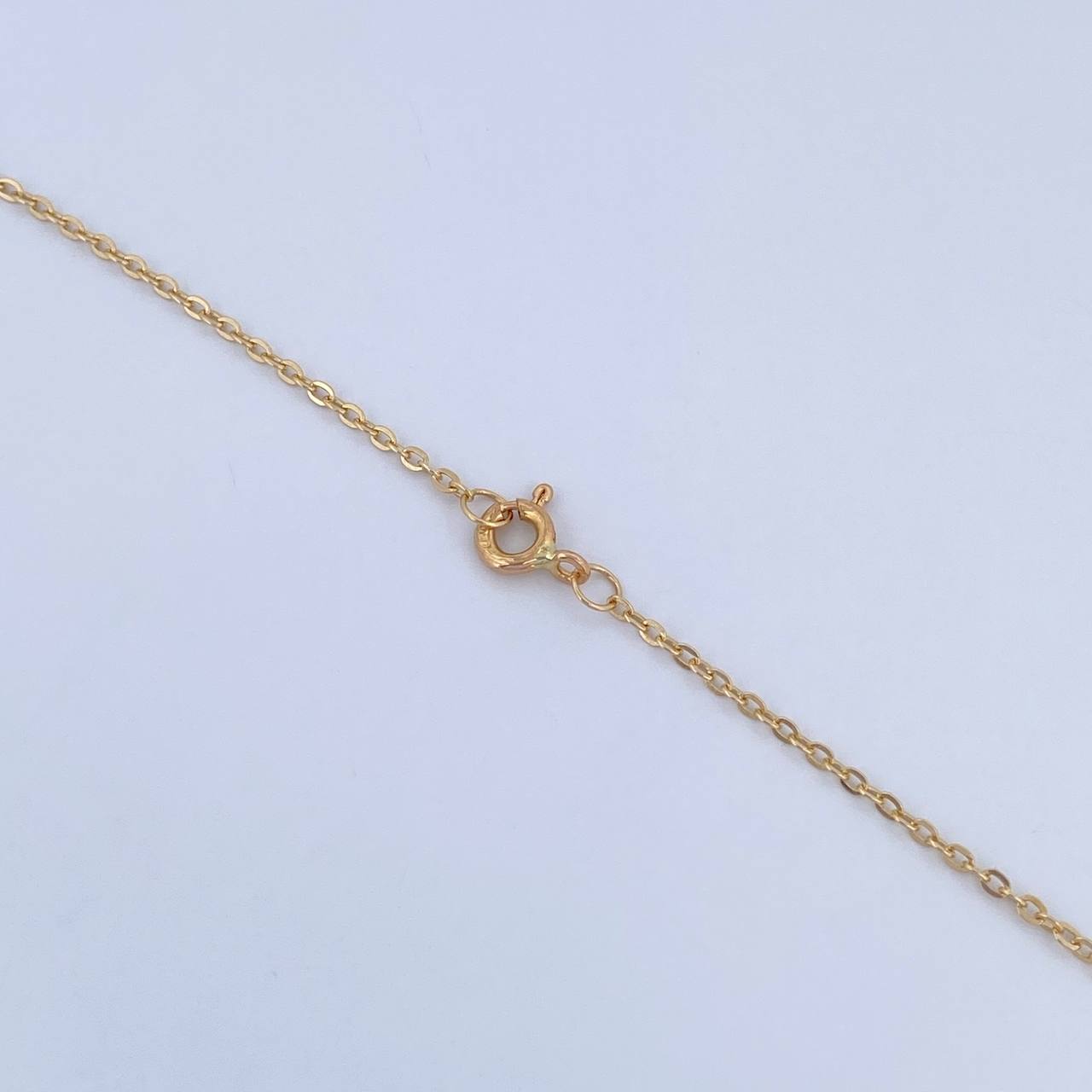 Cadena Aro Seguido Corazon 2.15gr / 42cm / 1.1mm Diamantada Oro Amarillo 18K &