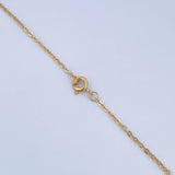 Cadena Aro Seguido Trebol 2.2gr / 42.5cm / 1.3mm Diamantada Oro Amarillo 18K &