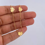 Ankle bracelet Classic Link Hearts 1.75gr / 25.1cm / 1.1mm Diamond Cut 18K Yellow Gold &