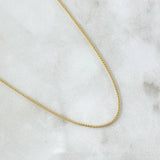 Russian Barrel Chain 1.75gr / 45cm / 1mm Yellow Gold +3 18K ©