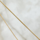 Russian Barrel Chain 1.75gr / 45cm / 1mm Yellow Gold +3 18K ©