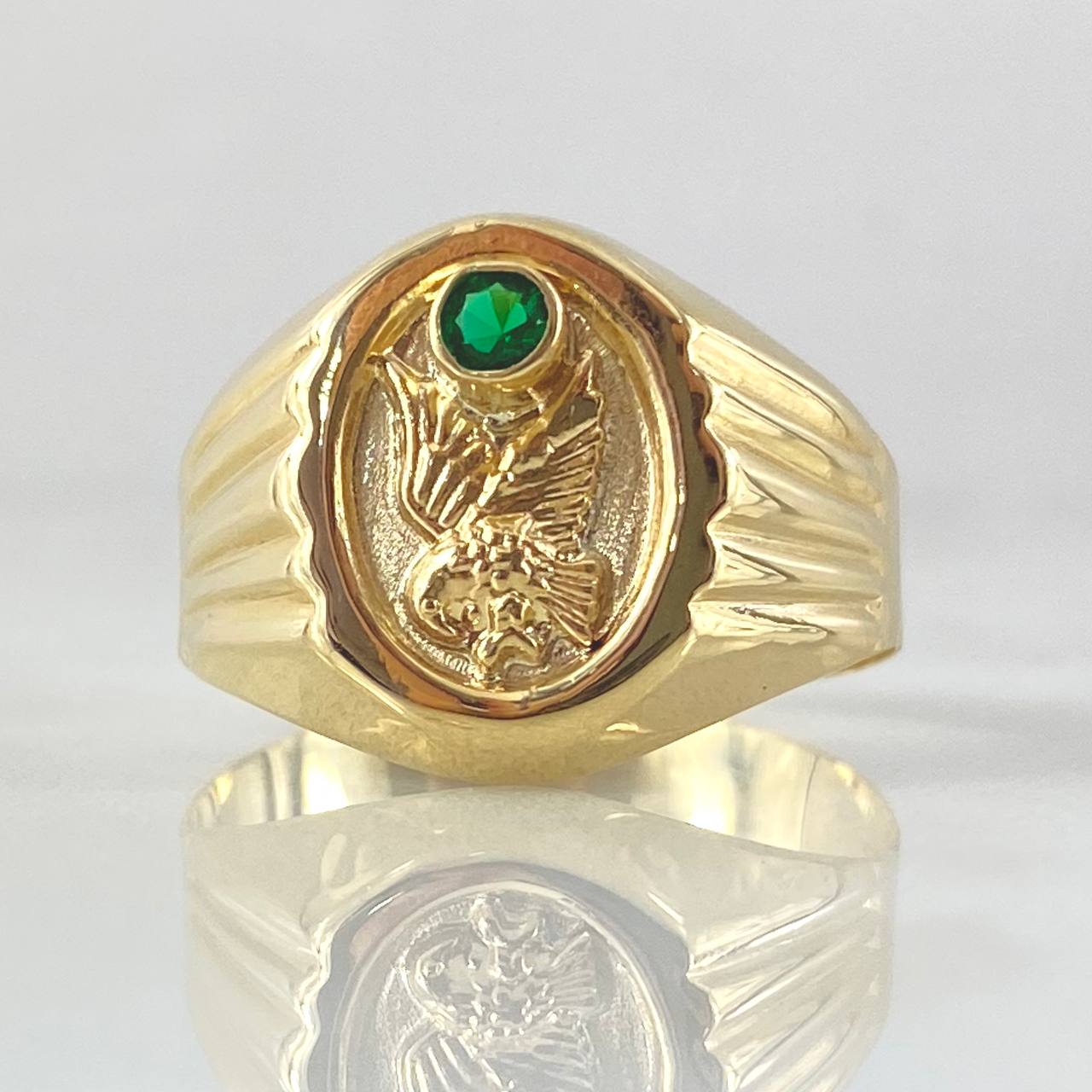 Eagle Signet Ring 2.6gr / Size 9 3/4 / 18K Gold ©