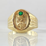 Eagle Signet Ring 2.6gr / Size 9 3/4 / 18K Gold ©
