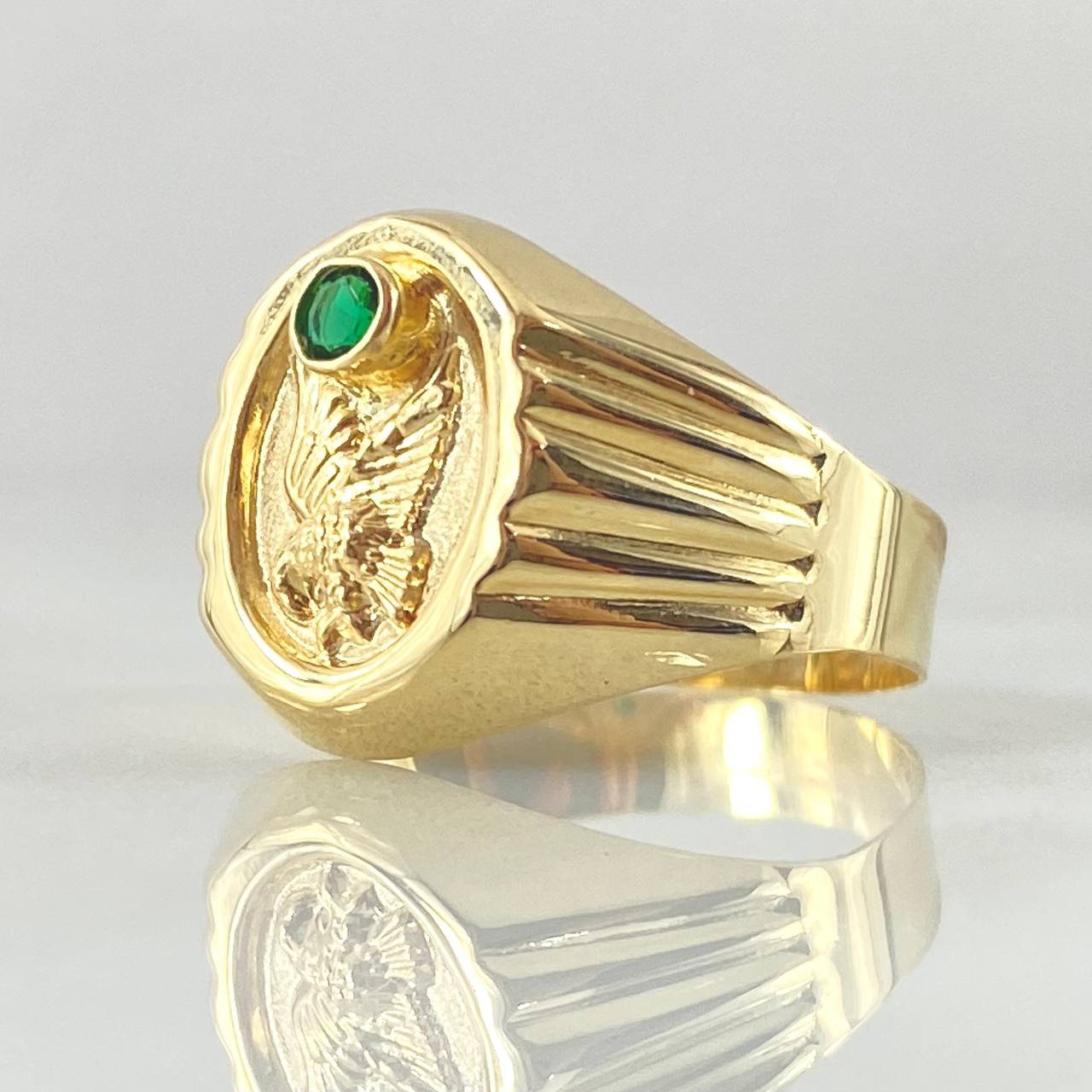Eagle Signet Ring 2.6gr / Size 9 3/4 / 18K Gold ©