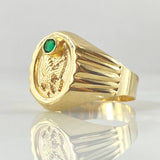 Eagle Signet Ring 2.6gr / Size 9 3/4 / 18K Gold ©