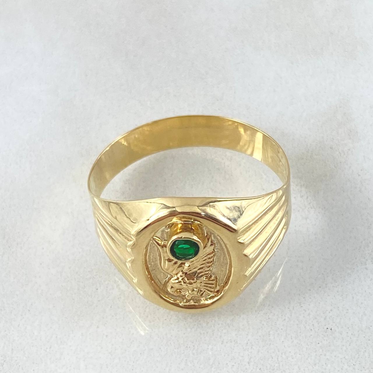 Eagle Signet Ring 2.6gr / Size 9 3/4 / 18K Gold ©