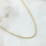 Flat Mariner Chain Volga 2.45gr / 17.7in / +3 18K Gold ©